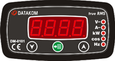 Datakom DM 0101 96x48 SINGLE-PHASE DIGITAL MULTIMETER