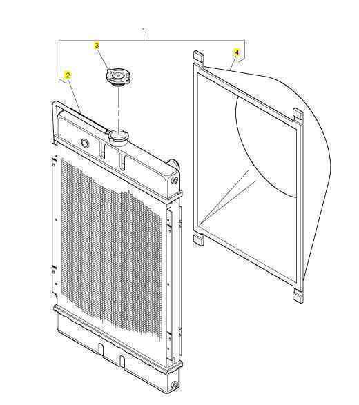 Jeenda spare part radiator 998-515