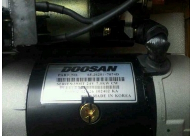 DOOSAN STARTER MOTOR 65.26201-7074D